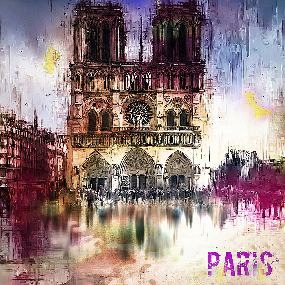 Notre Dame de Paris - Aluminium - 50X50 cm - 300€ - Disponible.