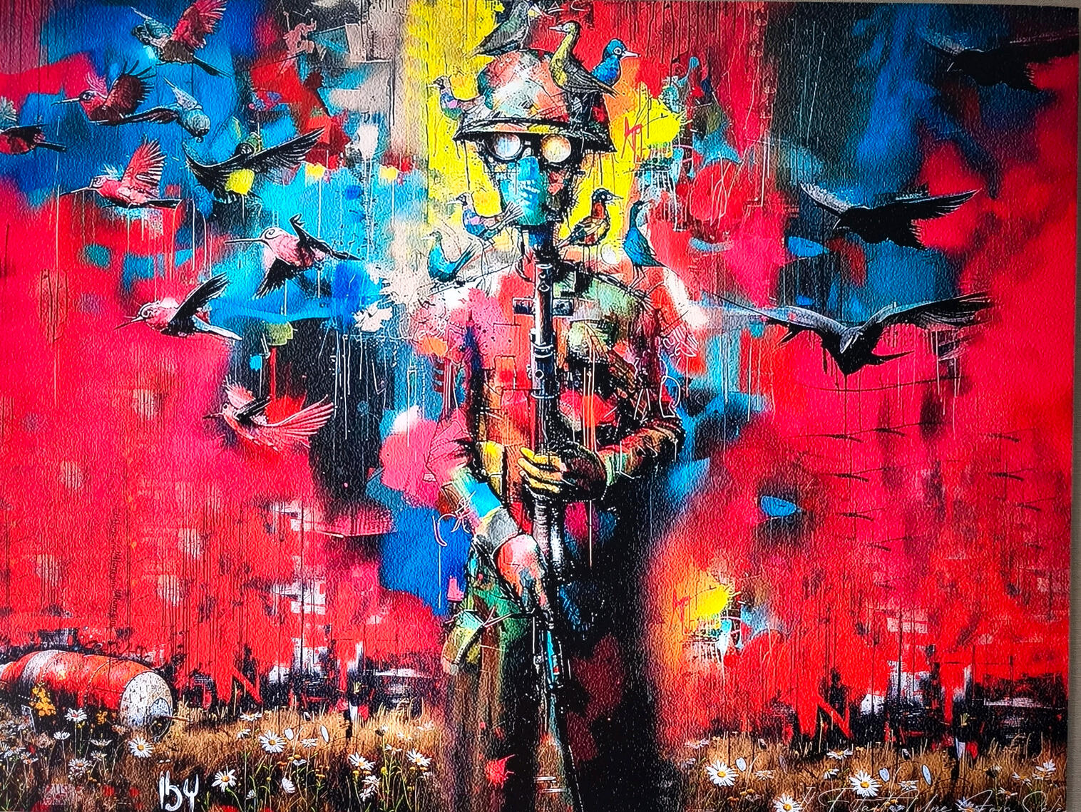 Civil War - Aluminium 80X60 cm - Disponible.