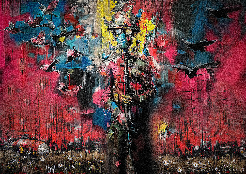 Civil War - Aluminium 80X60 cm - 600€