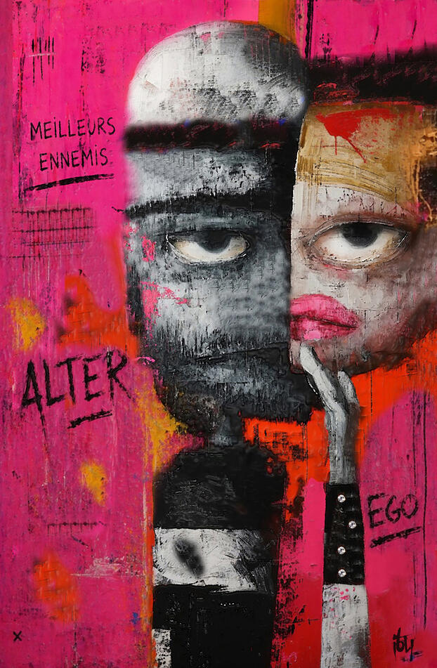 Alter Ego - Textures mixtes - édition limitée à deux exemplaires - Sur commande.