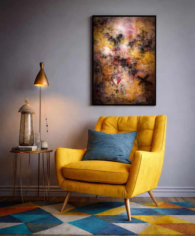 Idée art déco " L'instant est béni " - couleur et modernité.