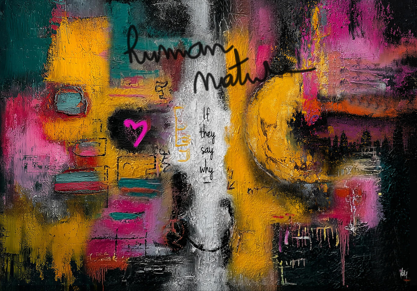 Human Nature - Textures mixtes - 75X50 cm - sur commande.